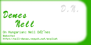 denes nell business card